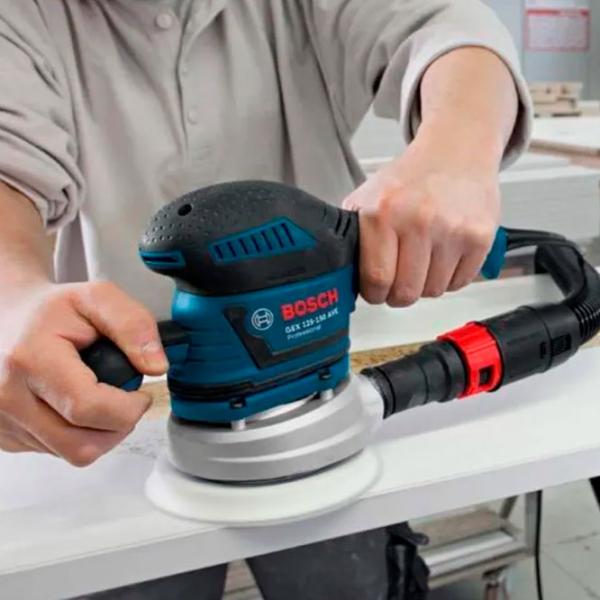 Șlefuitor Bosch GEX 150 AC Cu excentric/ Blue photo 6 Șlefuitor Bosch GEX 150 AC Cu excentric/ Blue photo 6