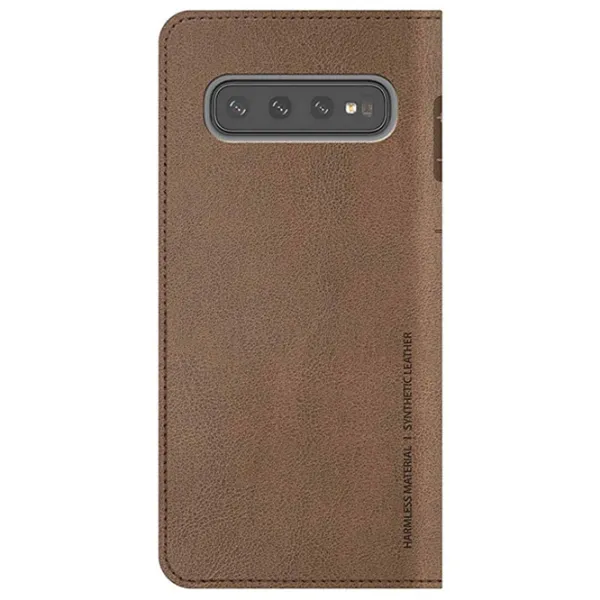Husă pentru smartphone Samsung Galaxy S10+ Araree/ Flip Cover/ ECO Piele/ Saddle Brown photo 2 Husă pentru smartphone Samsung Galaxy S10+ Araree/ Flip Cover/ ECO Piele/ Saddle Brown photo 2