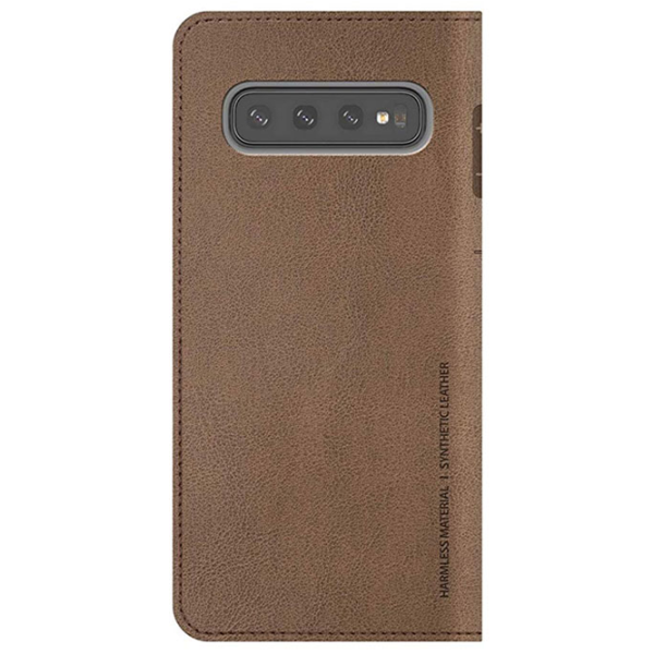 Husă pentru smartphone Samsung Galaxy S10+ Araree/ Flip Cover/ ECO Piele/ Saddle Brown photo 2 Husă pentru smartphone Samsung Galaxy S10+ Araree/ Flip Cover/ ECO Piele/ Saddle Brown photo 2