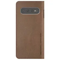 Husă pentru smartphone Samsung Galaxy S10+ Araree/ Flip Cover/ ECO Piele/ Saddle Brown photo 2