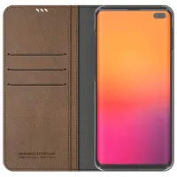 Husă pentru smartphone Samsung Galaxy S10+ Araree/ Flip Cover/ ECO Piele/ Saddle Brown photo 3