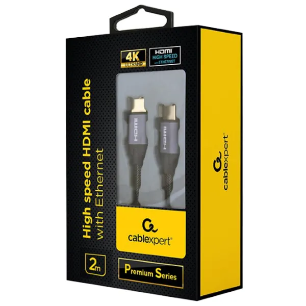 Кабель видео Cablexpert HDMI + HDMI 2 м/ Черный photo 3 Кабель видео Cablexpert HDMI + HDMI 2 м/ Черный photo 3