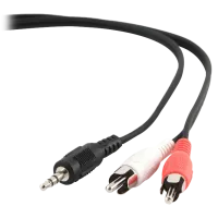 Аудио кабель Gembird RCA + 3.5 mm 1.5 м/ Черный photo 2