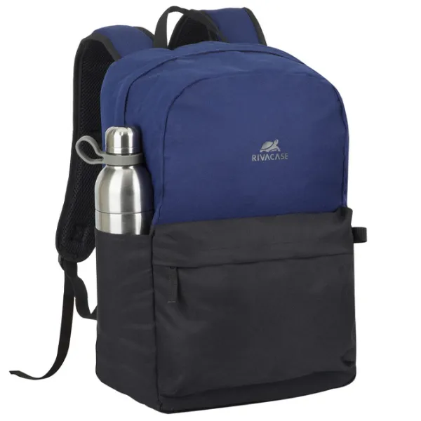 Rucsac RivaCase Aquamarine 15.6"/ Black Cobalt Blue/ 24 l photo 2