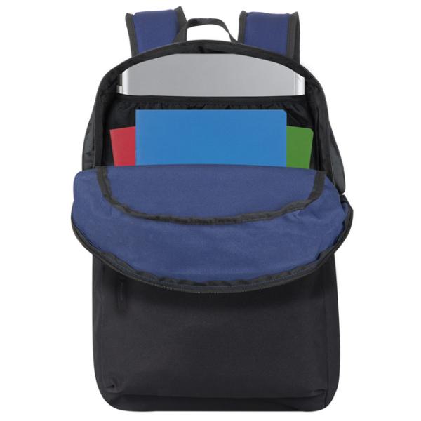 Rucsac RivaCase Aquamarine 15.6"/ Black Cobalt Blue/ 24 l photo 8