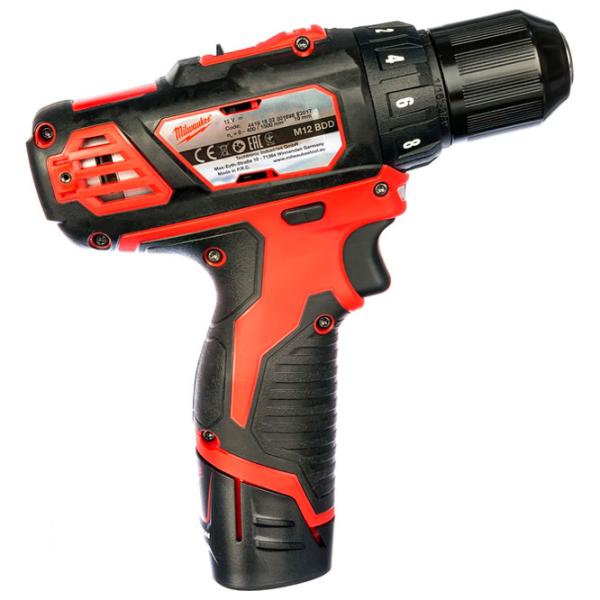 Шуруповерт Milwaukee M12BDD-202C 400 rot/min photo 3 Шуруповерт Milwaukee M12BDD-202C 400 rot/min photo 3