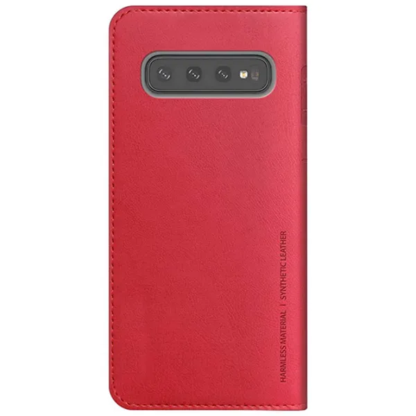 Husă pentru smartphone Samsung Galaxy S10+ Araree/ Flip Cover/ ECO Piele/ Tangerine Red photo 2 Husă pentru smartphone Samsung Galaxy S10+ Araree/ Flip Cover/ ECO Piele/ Tangerine Red photo 2