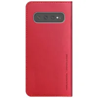 Husă pentru smartphone Samsung Galaxy S10+ Araree/ Flip Cover/ ECO Piele/ Tangerine Red photo 2