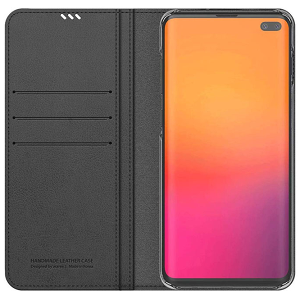 Husă pentru smartphone Samsung Galaxy S10+ Araree/ Flip Cover/ ECO Piele/ Tangerine Red photo 3 Husă pentru smartphone Samsung Galaxy S10+ Araree/ Flip Cover/ ECO Piele/ Tangerine Red photo 3