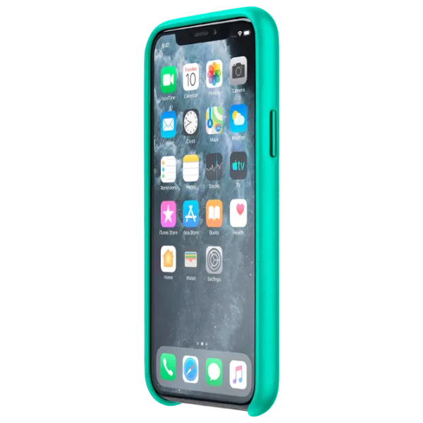 Husă pentru smartphone Apple iPhone 11 Pro Cellularline/ Back/ Leather/ TPU/ Green photo 2