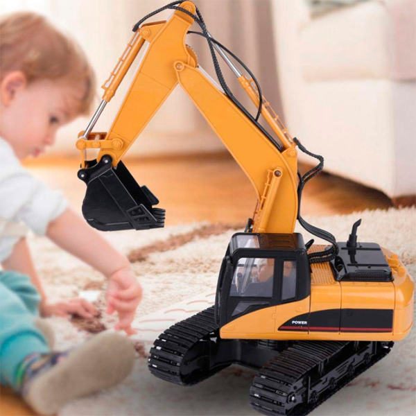 Excavator H-Toys Rastar Tracked 1350 2.4 GHz/ Yellow photo 6