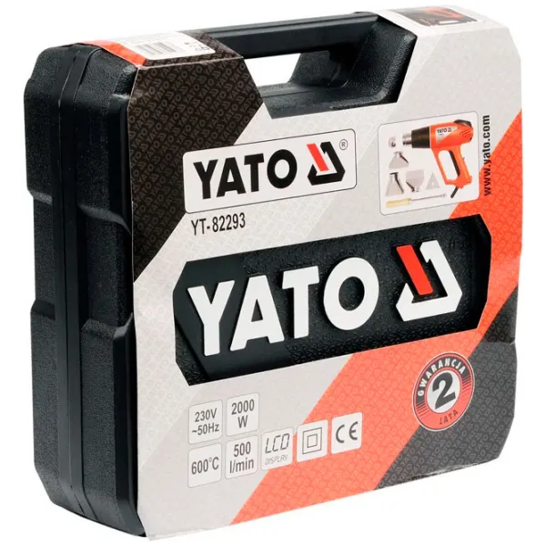 Строительный фен Yato YT-82293 2000 Вт/ Красный photo 6