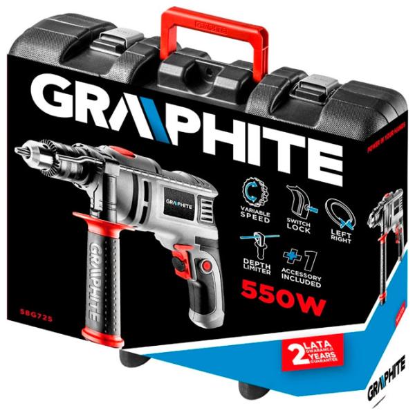 Дрель Graphite 58G725 550 Вт/ 3000 об/ мин photo 6