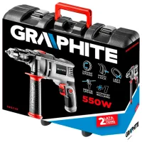 Mașină de găurit Graphite 58G725 550 W/ 3000 rot/ min photo 6