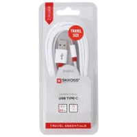 Cablu pentru telefon Charge'n Sync SKross USB Type-A + USB Type-C 2 m/ White photo 2