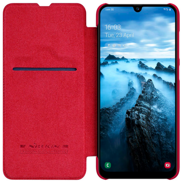 Husă pentru smartphone Samsung Galaxy A70s Nillkin/ Flip Cover/ TPU/ Leather/ Red photo 3