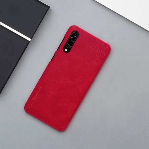 Husă pentru smartphone Samsung Galaxy A70s Nillkin/ Flip Cover/ TPU/ Leather/ Red photo 4