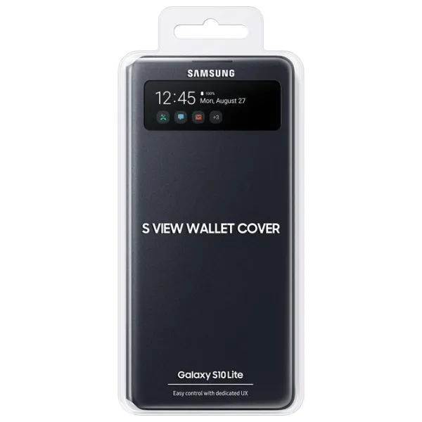 Чехол для смартфона Samsung Galaxy S10 Lite Samsung/ Flip Wallet/ PU/ Синий Черный photo 5