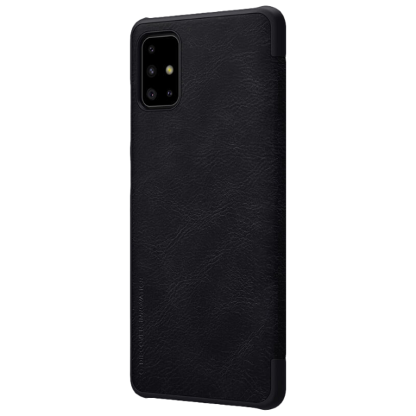 Husă pentru smartphone Samsung Galaxy A71 Nillkin/ Flip Cover/ Leather/ TPU/ Black photo 2
