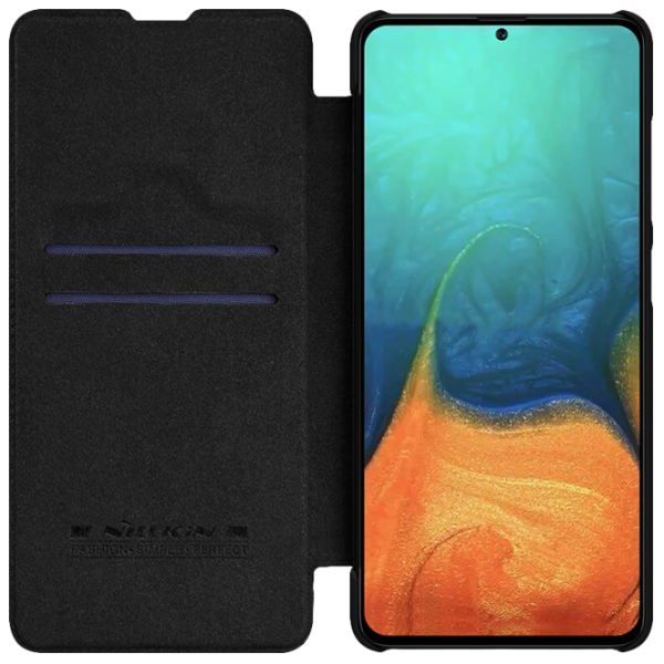 Husă pentru smartphone Samsung Galaxy A71 Nillkin/ Flip Cover/ Leather/ TPU/ Black photo 4