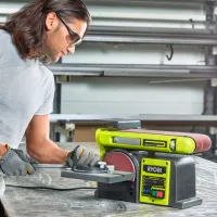 Șlefuitor Ryobi RBDS4601G Cu bandă/ Green photo 4