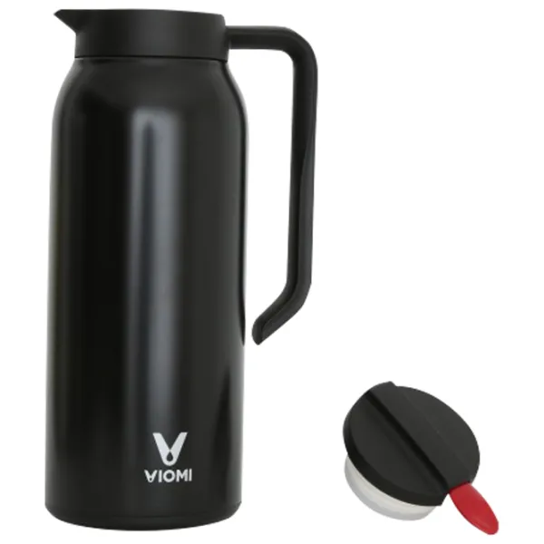 Термокувшин Xiaomi Viomi Viomi Steel Vacuum Pot Черный 1.5л photo 2 Термокувшин Xiaomi Viomi Viomi Steel Vacuum Pot Черный 1.5л photo 2