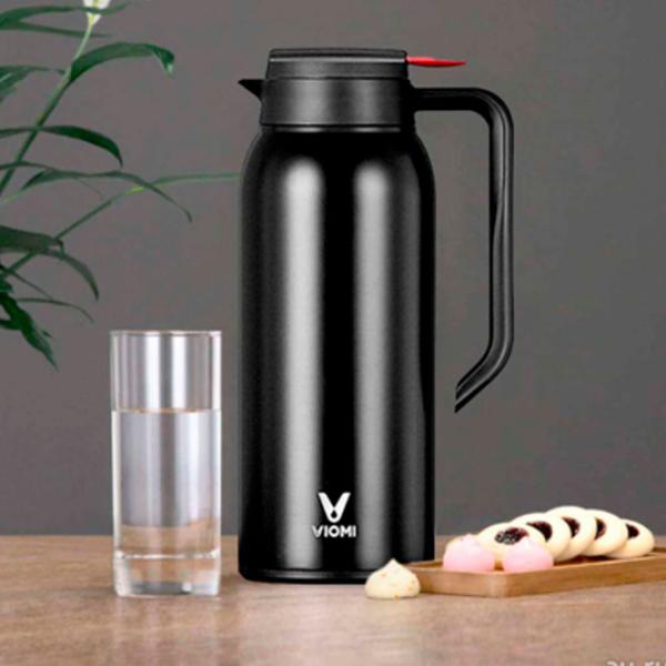 Термокувшин Xiaomi Viomi Viomi Steel Vacuum Pot Черный 1.5л photo 6 Термокувшин Xiaomi Viomi Viomi Steel Vacuum Pot Черный 1.5л photo 6