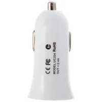 Încărcător auto Hoco UC204 2.4 A/ White photo 5
