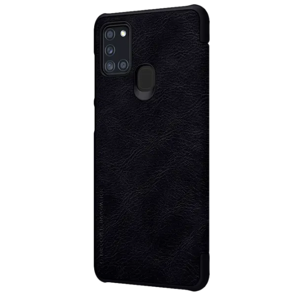 Чехол для смартфона Samsung Galaxy A21s Nillkin/ Flip Cover/ Leather/ TPU/ Черный photo 2 Чехол для смартфона Samsung Galaxy A21s Nillkin/ Flip Cover/ Leather/ TPU/ Черный photo 2