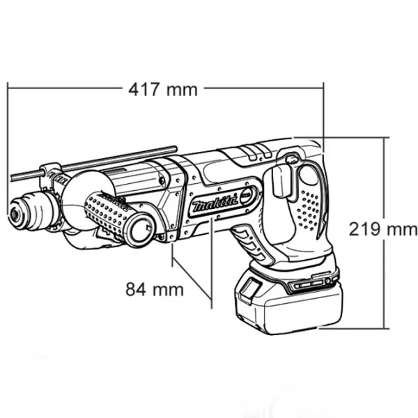 Перфоратор Makita DHR 241 RFJ  photo 3