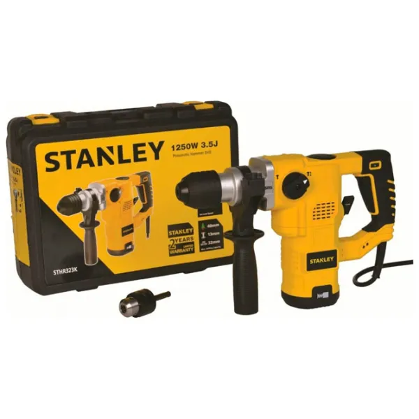 Ciocan rotopercutor Stanley STHR323K 1250 W/ Yellow photo 2