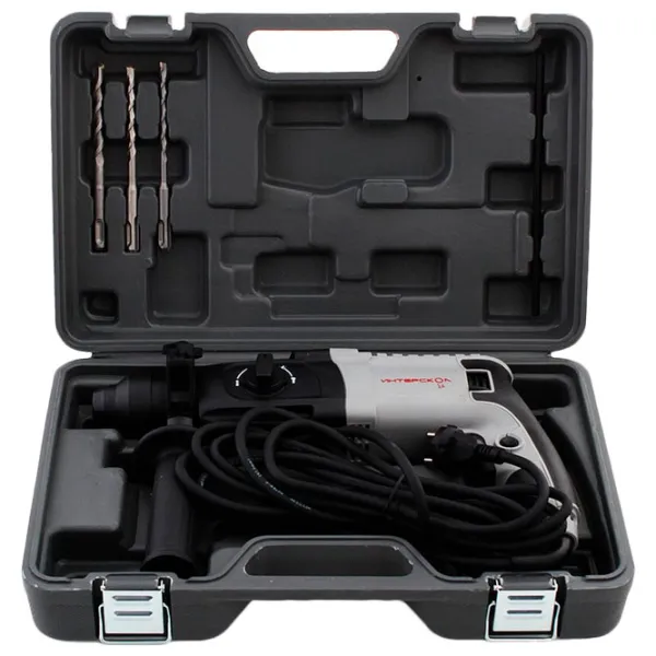 Ciocan rotopercutor Interskol П-24/ 650ЭР 650 W/ Gray photo 6