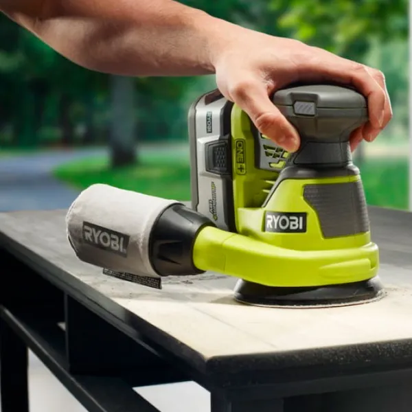 Șlefuitor Ryobi R18ROS-0 Cu excentric/ Green photo 5 Șlefuitor Ryobi R18ROS-0 Cu excentric/ Green photo 5