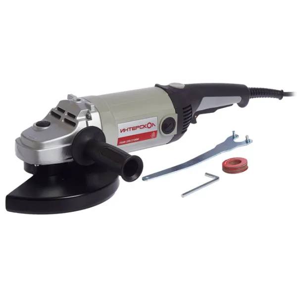 Polizor Interskol УШМ-230/ 2100М Unghiular/ 2100 W/ Gray photo 6