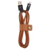 Cablu pentru telefon TLL155341 Tellur USB Type-A + USB Type-C 1 m/ Brown photo 3