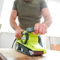 Шлифовальная машина Ryobi EBS750 Ленточная/ Зелёный photo 6