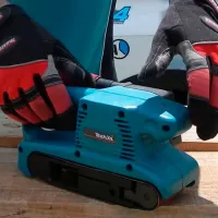 Шлифовальная машина Makita 9910 Ленточная/ Синий photo 8