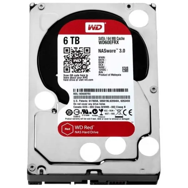 HDD Western Digital Red 6 TB WD60EFAX/ Silver photo 4
