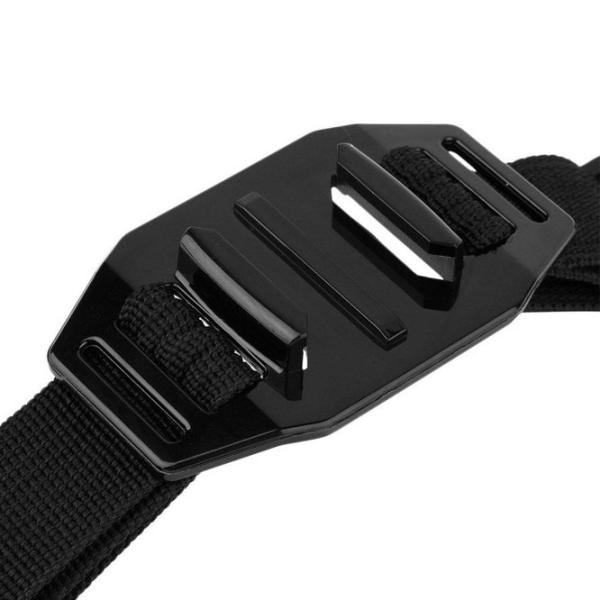 Suport reglabil de prindere cameră action GoPro Vented Helmet Strap Black photo 3