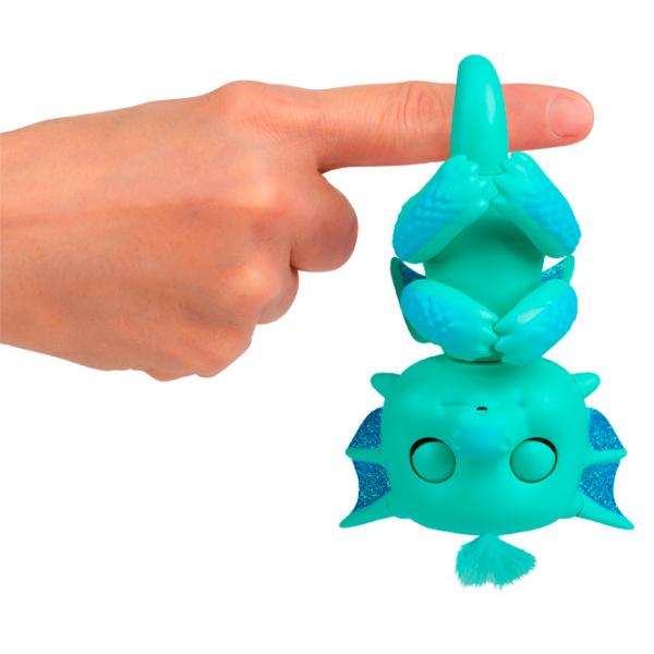 Jucărie WowWee Fingerlings Glitter Dragon 5+/ Blue Green photo 3