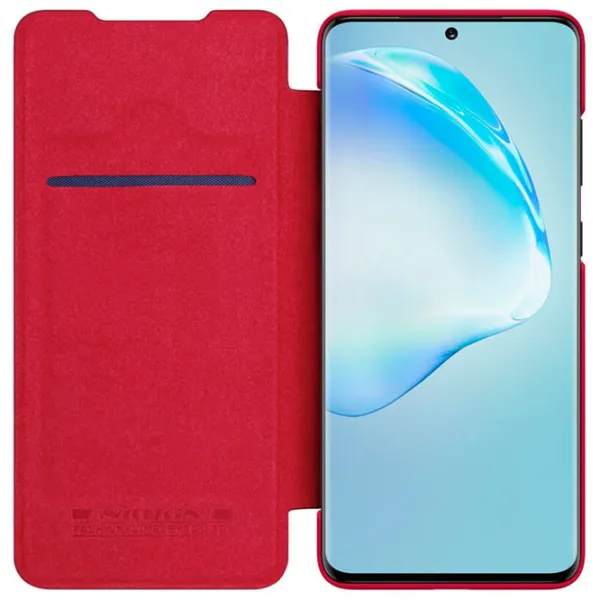 Husă pentru smartphone Samsung Galaxy S20+ Nillkin/ Flip Cover/ PC, Piele/ Red photo 3 Husă pentru smartphone Samsung Galaxy S20+ Nillkin/ Flip Cover/ PC, Piele/ Red photo 3