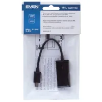 Кабель видео Sven microUSB + HDMI 0.2 m/ Черный photo 3