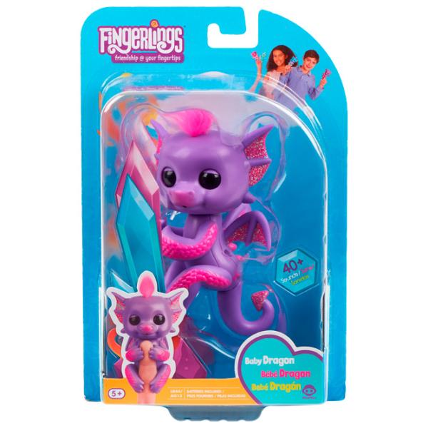 Jucărie WowWee Fingerlings Glitter Dragon 5+/ Pink Violet photo 5