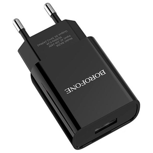 Сетевое зарядное устройство Borofone BA20A Черный photo 4 Сетевое зарядное устройство Borofone BA20A Черный photo 4