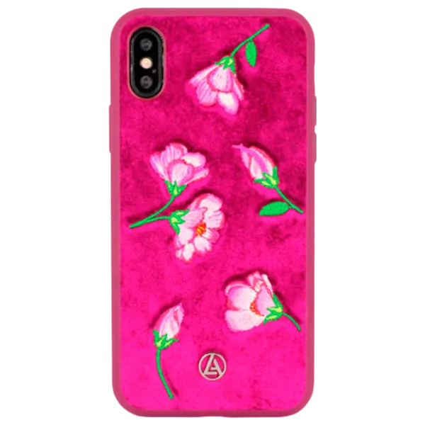 Husă pentru smartphone Apple iPhone X/ XS Luna Aristo/ Back/ Textille, Plastic/ Red photo 2