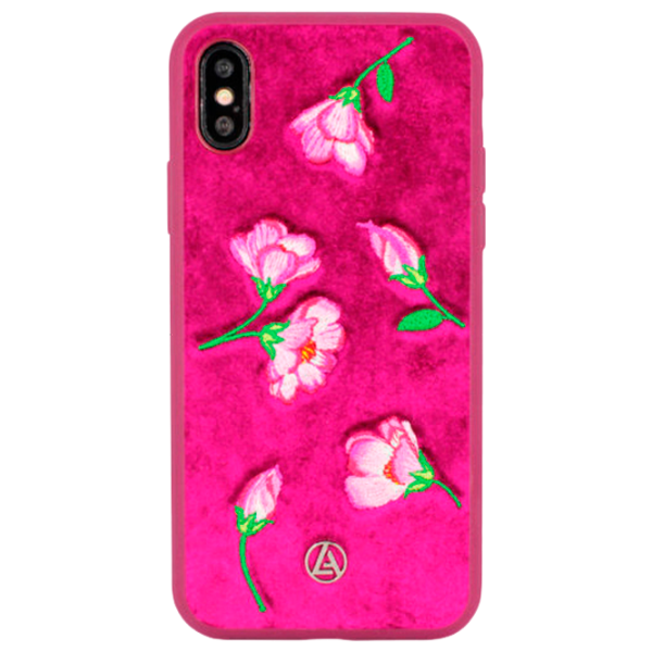 Husă pentru smartphone Apple iPhone X/ XS Luna Aristo/ Back/ Textille, Plastic/ Red photo 2