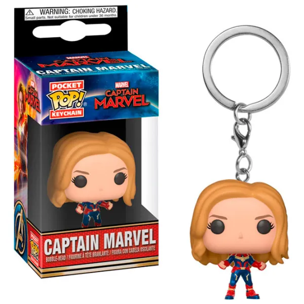 Breloc Funko Pocket Pop Keychain Captain Marvel 36438 3+/ Multicolor photo 3