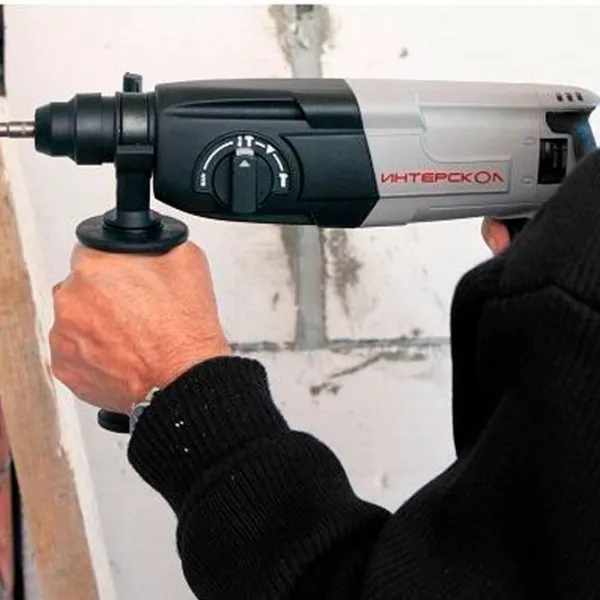 Ciocan rotopercutor Interskol П-24/700ЭР 720 W / Gray photo 8
