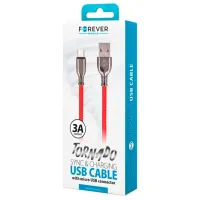 Кабель Tornado Forever USB Type-A + microUSB 1 м/ Красный photo 2