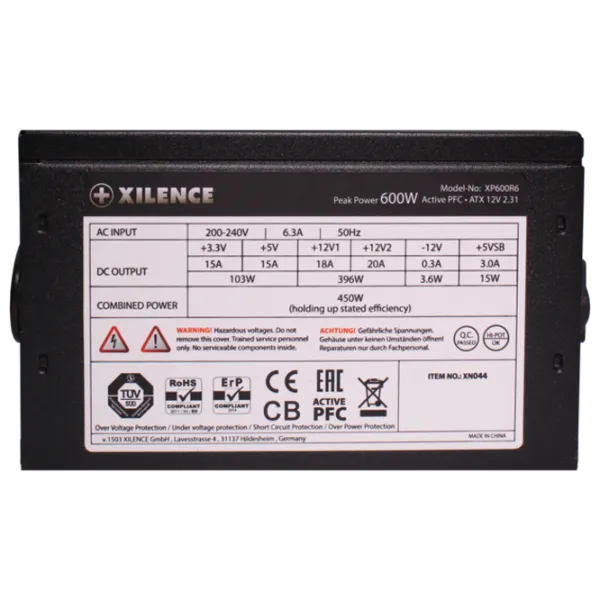 Sursă de alimentare Xilence XP600R6 600 W photo 3